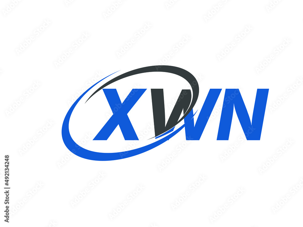 XWN letter creative modern elegant swoosh logo design XWN letter creative modern elegant swoosh logo design