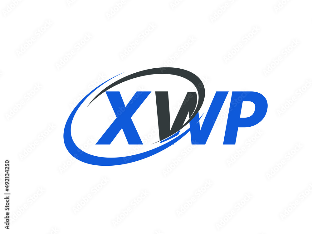 XWP letter creative modern elegant swoosh logo design XWP letter creative modern elegant swoosh logo design