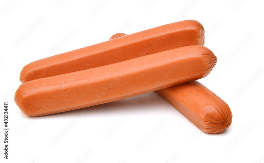 Stack Sausage, breakfast on white Stack Sausage, breakfast on white