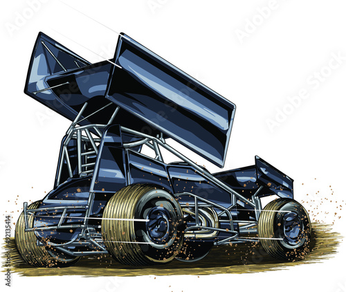 dirt race isolated on white background for poster, t-shirt print, business element, social media content, blog, sticker, vlog, and card. vector illustration. photo