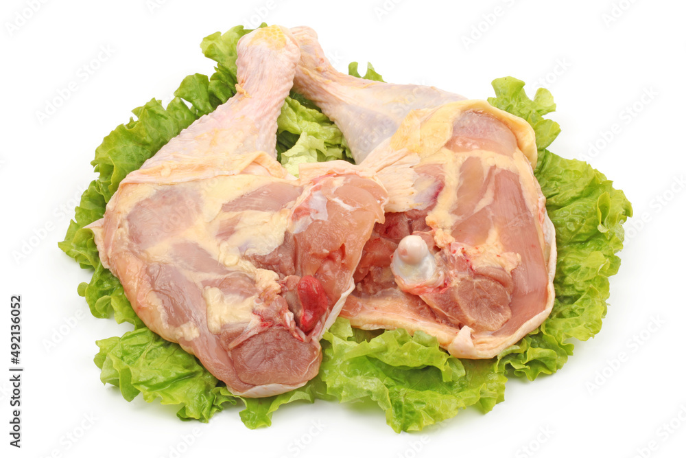 Chicken legs on white background Chicken legs on white background
