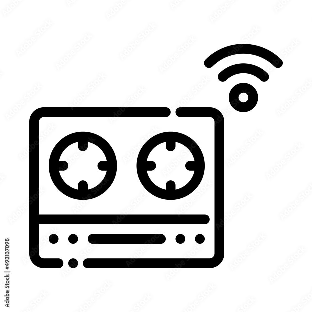 stove kitchen internet of things iot smarthome icon stove kitchen internet of things iot smarthome icon