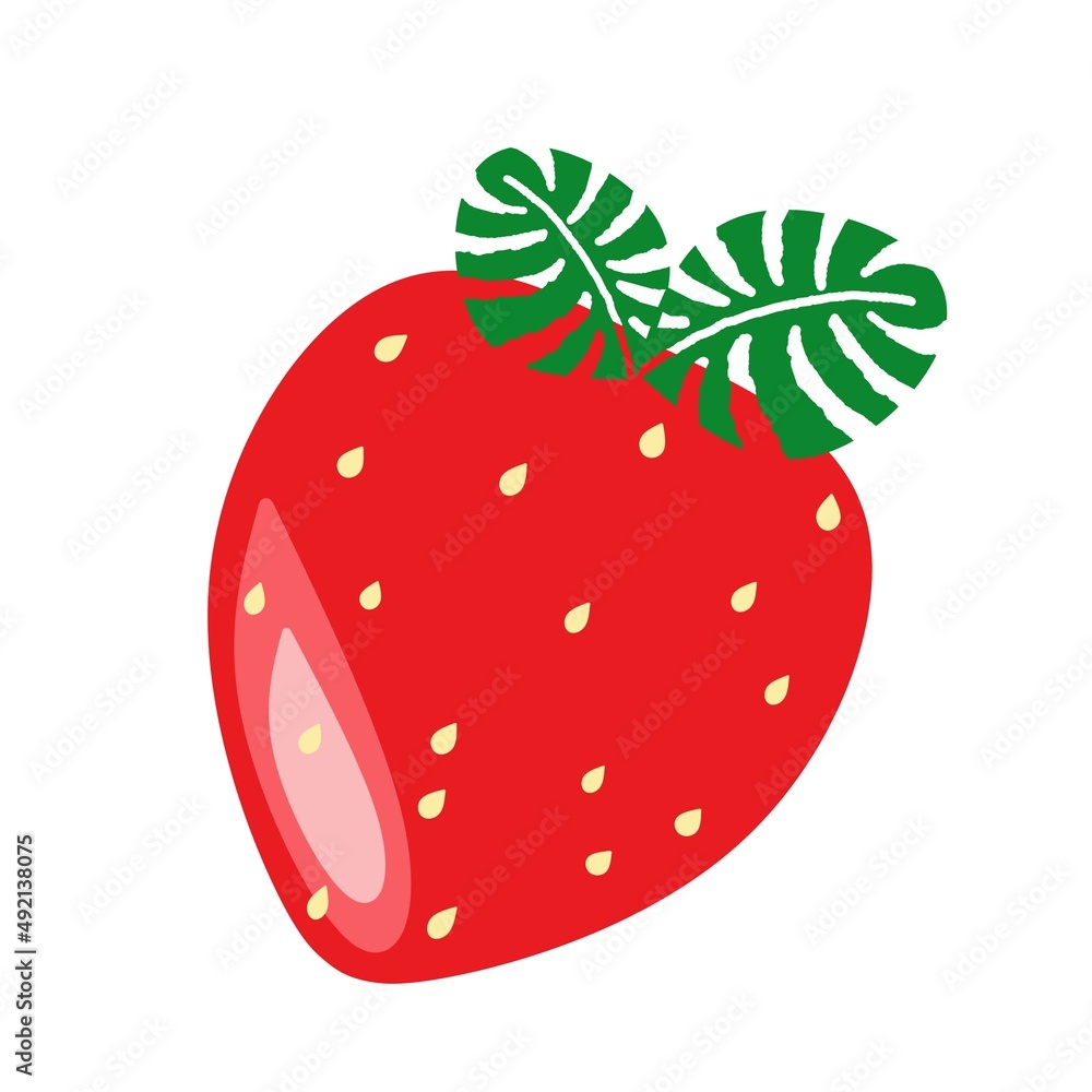 Obraz premium Illustration of a strawberry