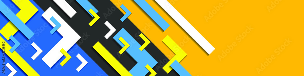 Abstract color tech geometric background with big arrows. Modern abstract vector background. Abstract color tech geometric background with big arrows. Modern abstract vector background.