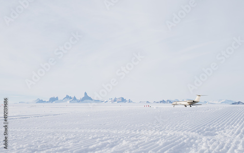 Luxury Private Jet in Antarctica