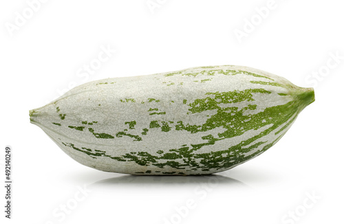 Snake gourd on white background photo