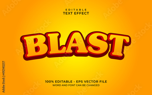 Blast text effect