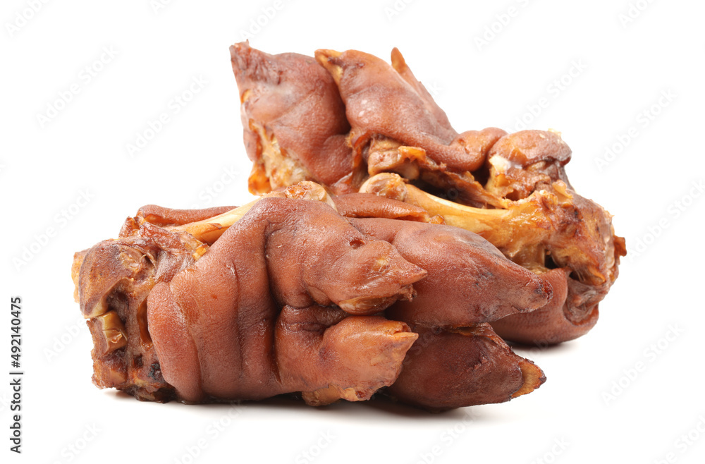 Sauce trotters on white background Sauce trotters on white background