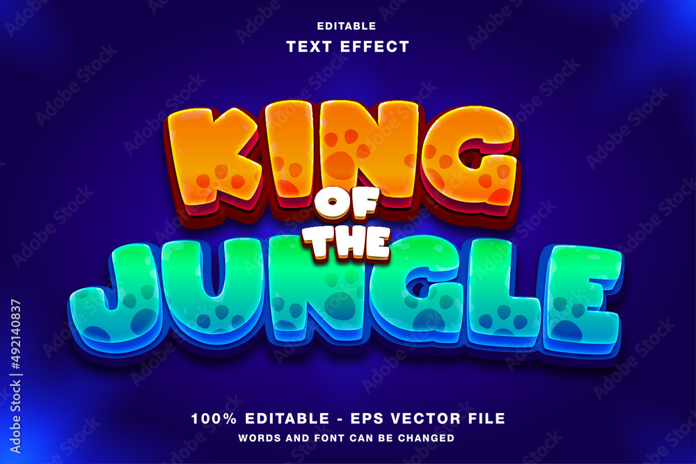 King of the Jungle Game Logo Design