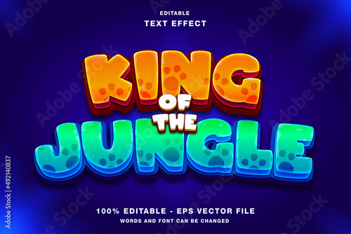 King of the Jungle Game Logo Design