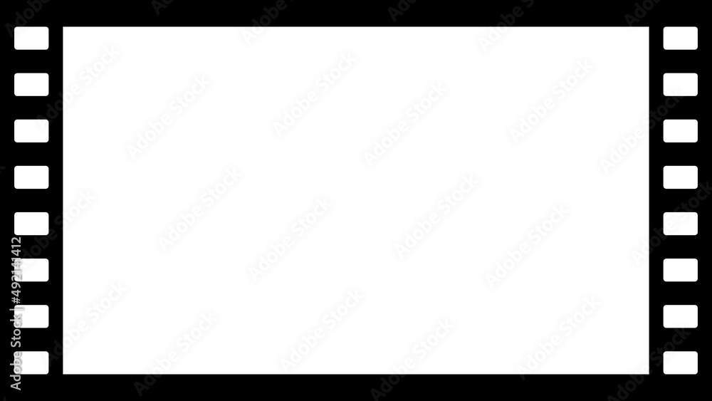 映画フィルムのベクターフレーム 動画サイズ Stock Vector Adobe Stock