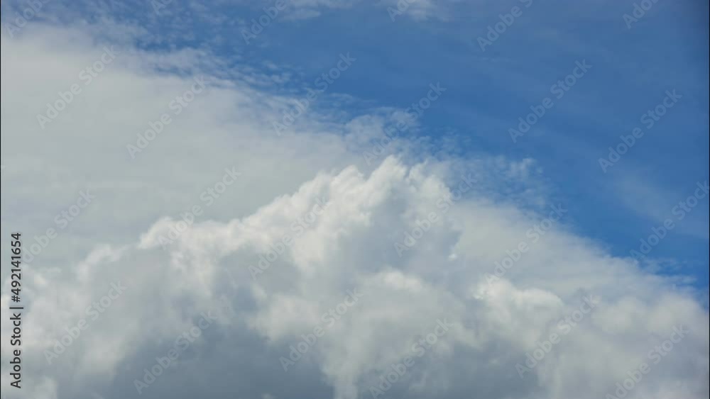 4K Time lapse, Beautiful motion white clouds on blue sky background. 4K Time lapse, Beautiful motion white clouds on blue sky background.