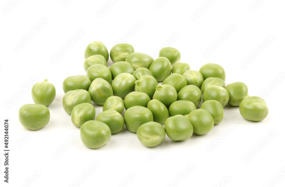 Fresh peas isolated on white background Fresh peas isolated on white background