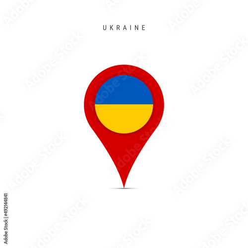 Teardrop map marker with flag of Ukraine. Ukrainian flag inserted in the location map pin. Flat vector illustration isolated on white background. Free Download Teardrop map marker with flag of Ukraine. Ukrainian flag inserted in the location map pin. Flat vector illustration isolated on white background. - GFXLoad
