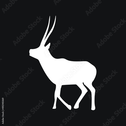 Antelopes icon. animal sign. vector illustration