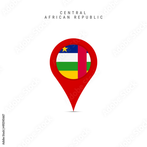 Teardrop map marker with flag of Central African Republic. CAR flag inserted in the location map pin. Flat vector illustration isolated on white background. Free Download Teardrop map marker with flag of Central African Republic. CAR flag inserted in the location map pin. Flat vector illustration isolated on white background. - GFXLoad