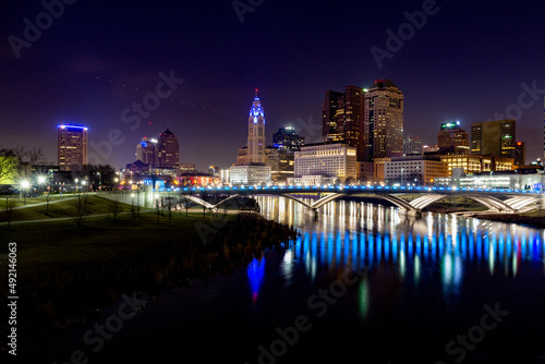 Columbus Ohio Skyline at Night