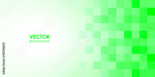 グリーンのタイルの背景　ベクター素材