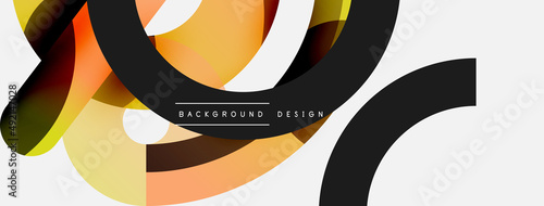Circle abstract background. Vector illustration for wallpaper banner background card or landing page