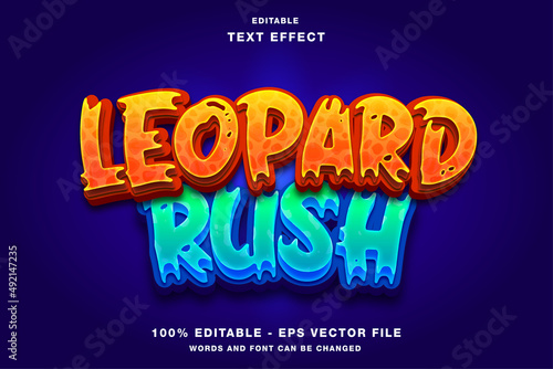 Leopard Rush Game Logo Design