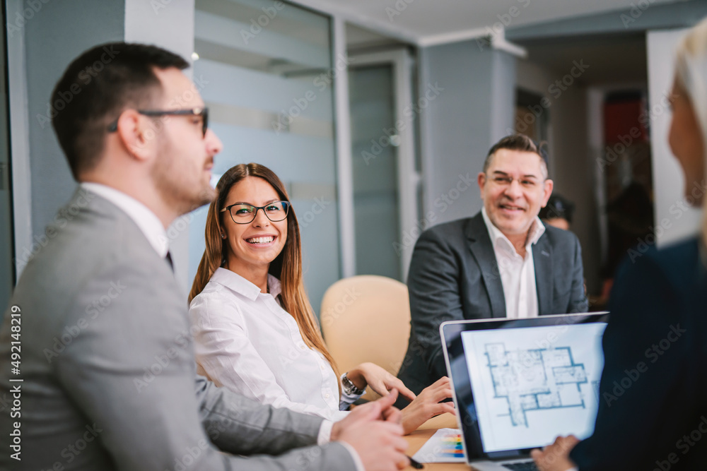 Entrepreneurs talking about strategy on a meeting in boardroom. Entrepreneurs talking about strategy on a meeting in boardroom.