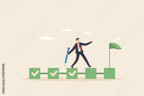 Project tracking or goal tracker. Successfully completed part of checklist and progress is well done.