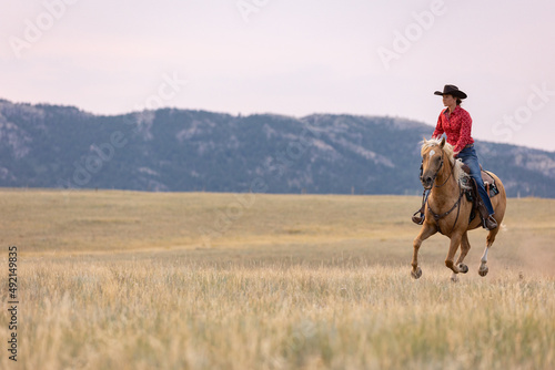 Cowgirl on Palomino