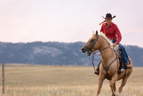 Cowgirl on Palomino