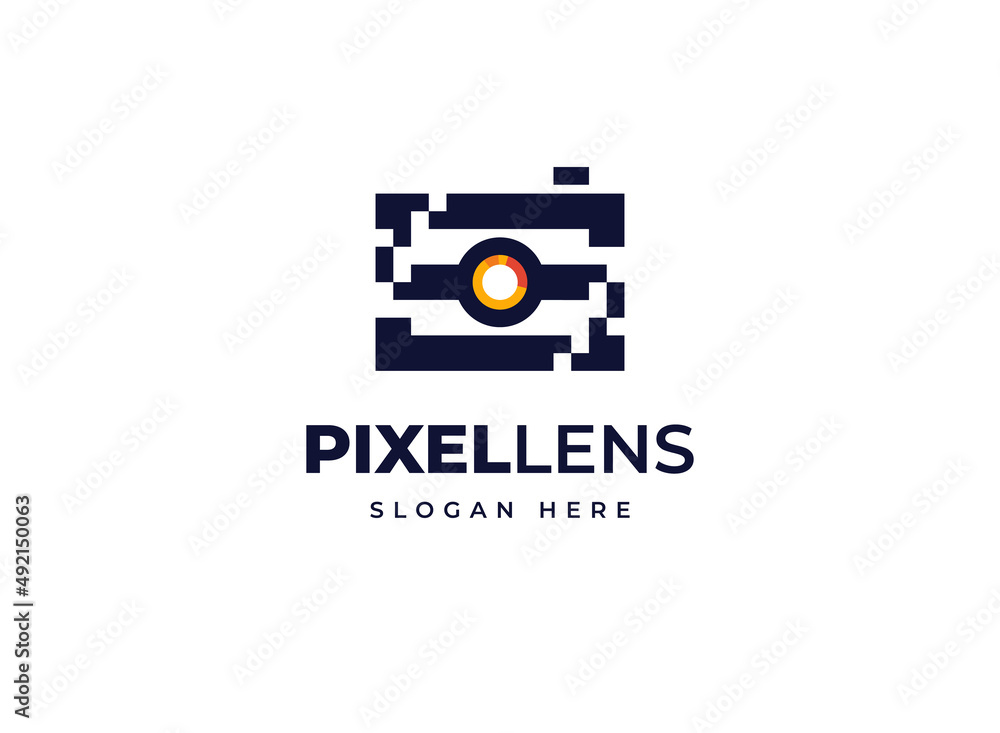 Pixel lens vision tech photography vector logo design, Creative letter S Camera logo design Pixel lens vision tech photography vector logo design, Creative letter S Camera logo design