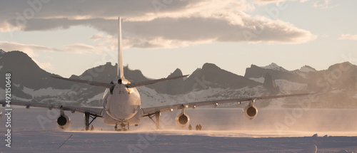 Airplane in Antarctica