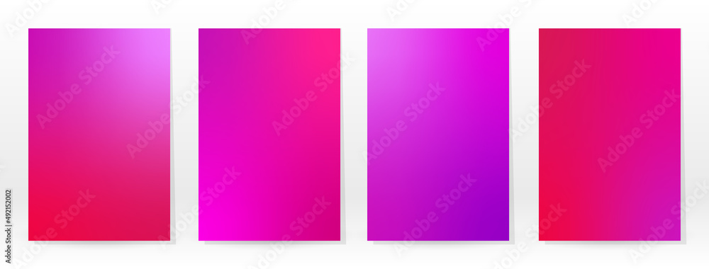 Minimal Poster. Pastel Soft. Pink Gradient Set.