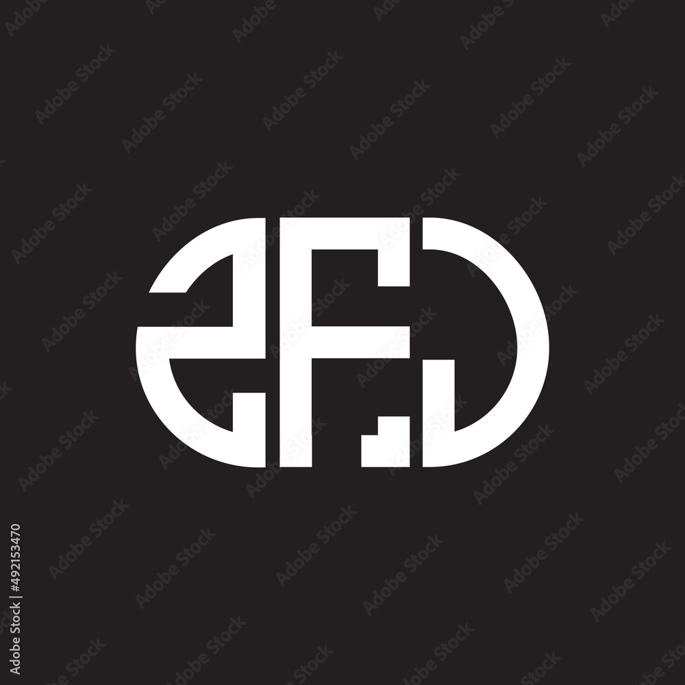 ZFJ letter logo design. ZFJ monogram initials letter logo concept. ZFJ letter design in black background. ZFJ letter logo design. ZFJ monogram initials letter logo concept. ZFJ letter design in black background.
