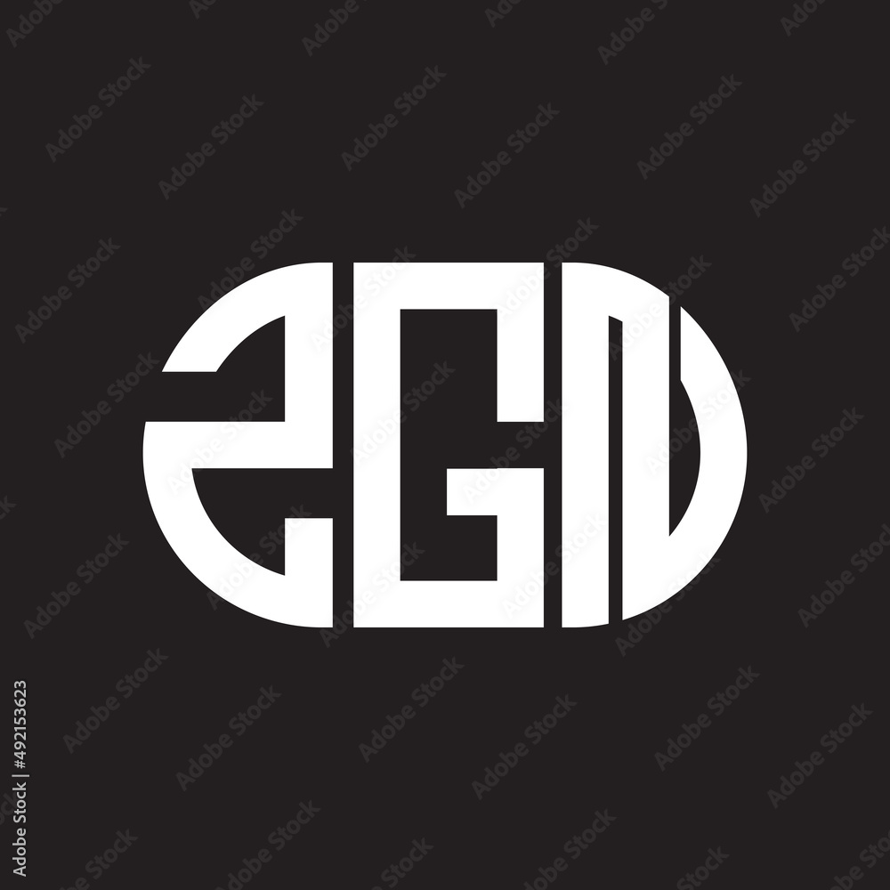 ZGN letter logo design. ZGN monogram initials letter logo concept. ZGN letter design in black background. ZGN letter logo design. ZGN monogram initials letter logo concept. ZGN letter design in black background.
