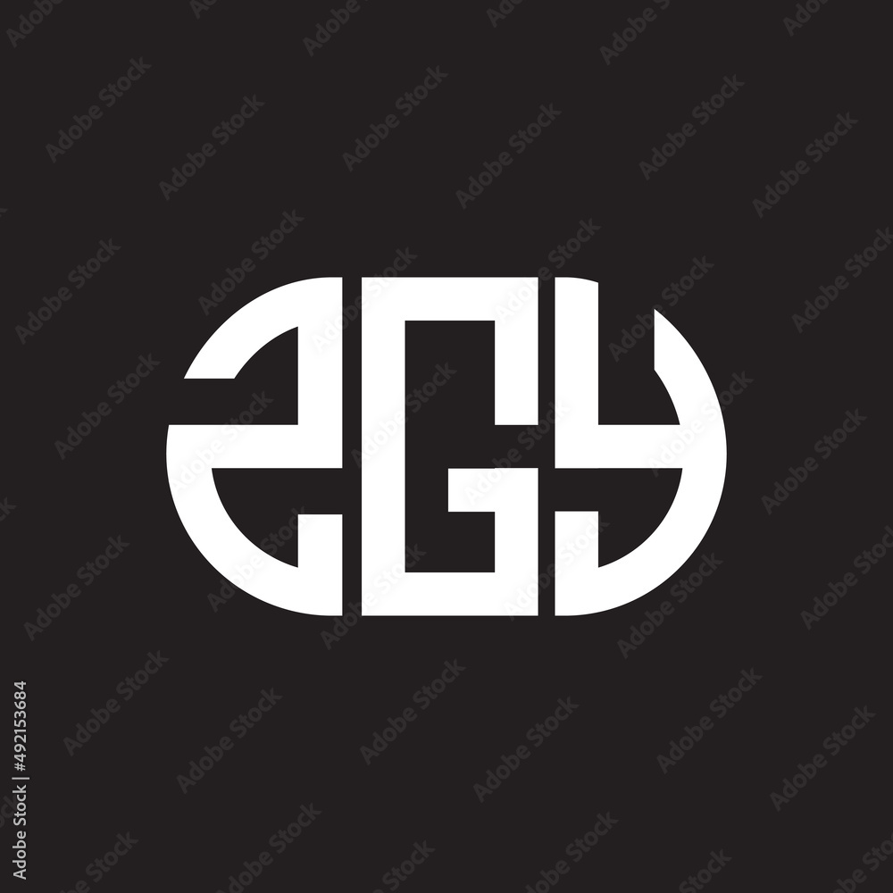 ZGY letter logo design. ZGY monogram initials letter logo concept. ZGY letter design in black background. ZGY letter logo design. ZGY monogram initials letter logo concept. ZGY letter design in black background.