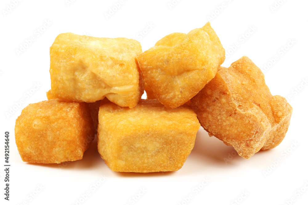 Tofu bubble on the white background Tofu bubble on the white background