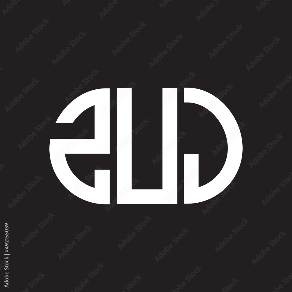 ZUJ letter logo design. ZUJ monogram initials letter logo concept. ZUJ letter design in black background. ZUJ letter logo design. ZUJ monogram initials letter logo concept. ZUJ letter design in black background.