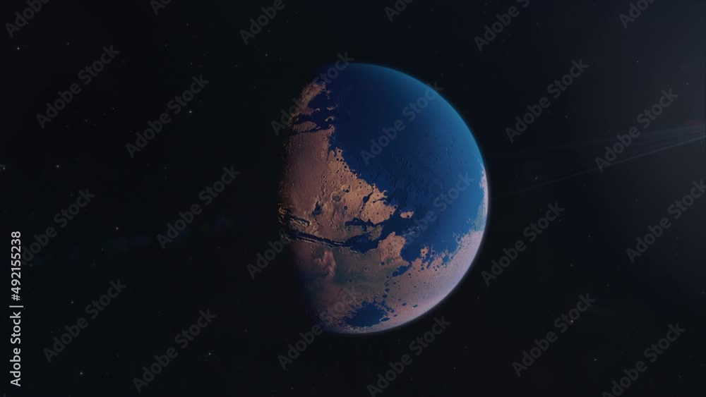Mars Being Terraformed into a Lush Green World Mars Being Terraformed into a Lush Green World