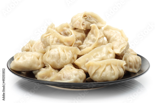 chinese dumplings on a plate