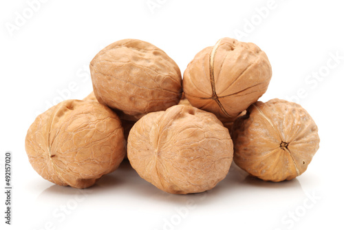 walnuts isolated on white background