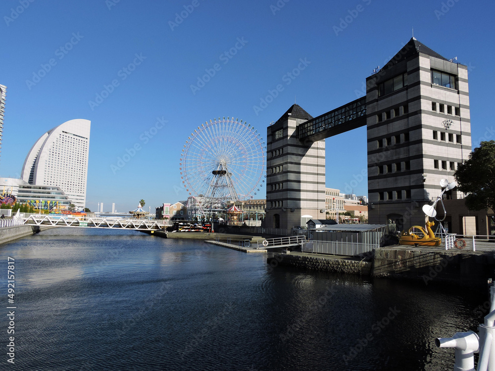 Naklejka premium 横浜の街並み