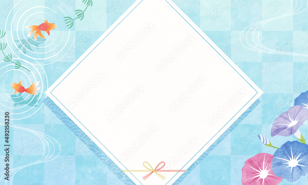 金魚と朝顔の夏の和風のベクターイラスト背景 Stock Vector Adobe Stock 金魚と朝顔の夏の和風のベクターイラスト背景 Stock Vector Adobe Stock