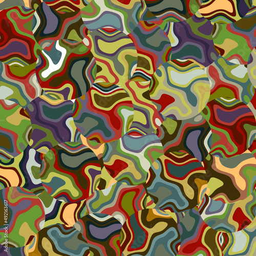 Abstract backgrounds. Hand drawn various shapes Contemporary modern trendy vector illustrations