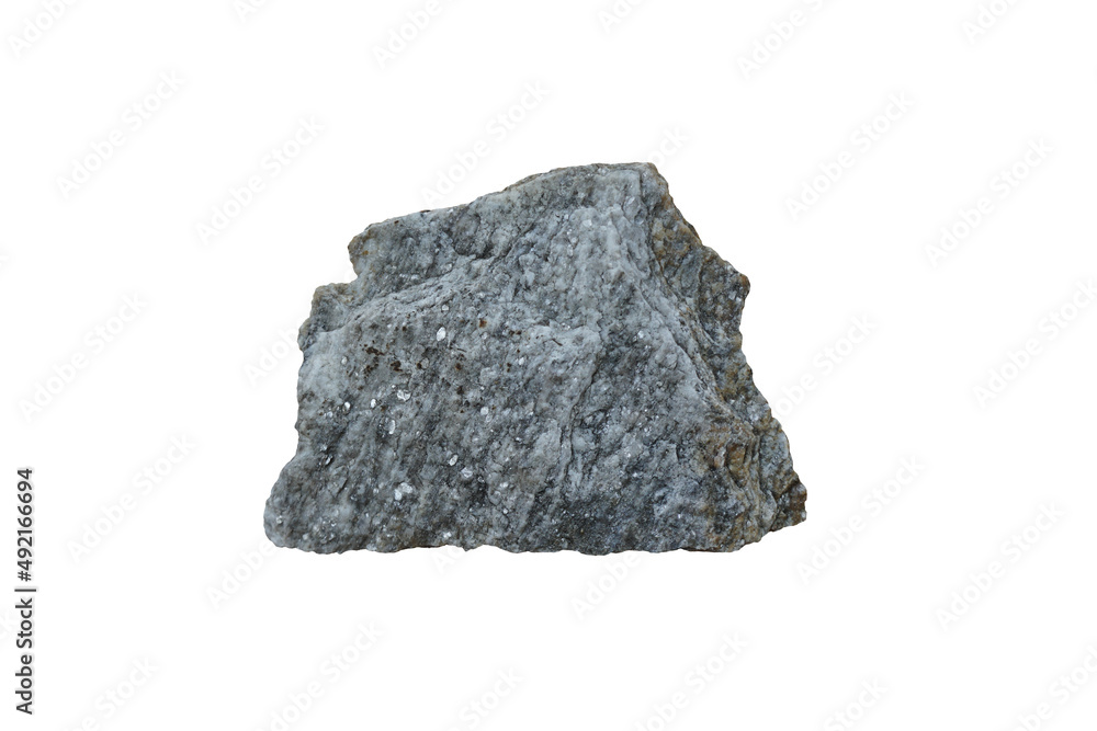 Cut out a specimen of raw gneiss metamorphic rock stone isolated on white background. Cut out a specimen of raw gneiss metamorphic rock stone isolated on white background.