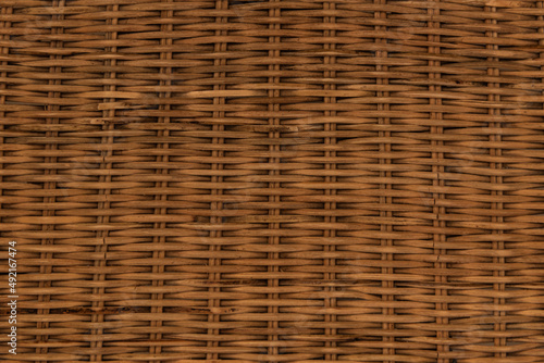 wicker rattan background. pattern