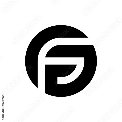 Letter GA RA monogram logo design