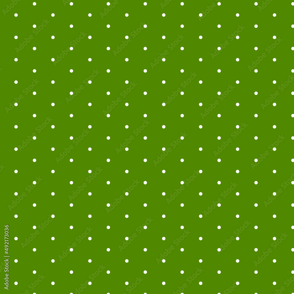 Pattern in the style of the 60s. Peas on a green background. seamless polka dots pattern Pattern in the style of the 60s. Peas on a green background. seamless polka dots pattern
