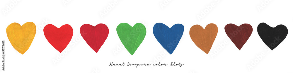 Gouache heart.Abstract Hand Paintbrush strokes on Paper. Art Drops Illustration. Gouache brush strokes. Isolated Splash Texture. Gouache heart.Abstract Hand Paintbrush strokes on Paper. Art Drops Illustration. Gouache brush strokes. Isolated Splash Texture.