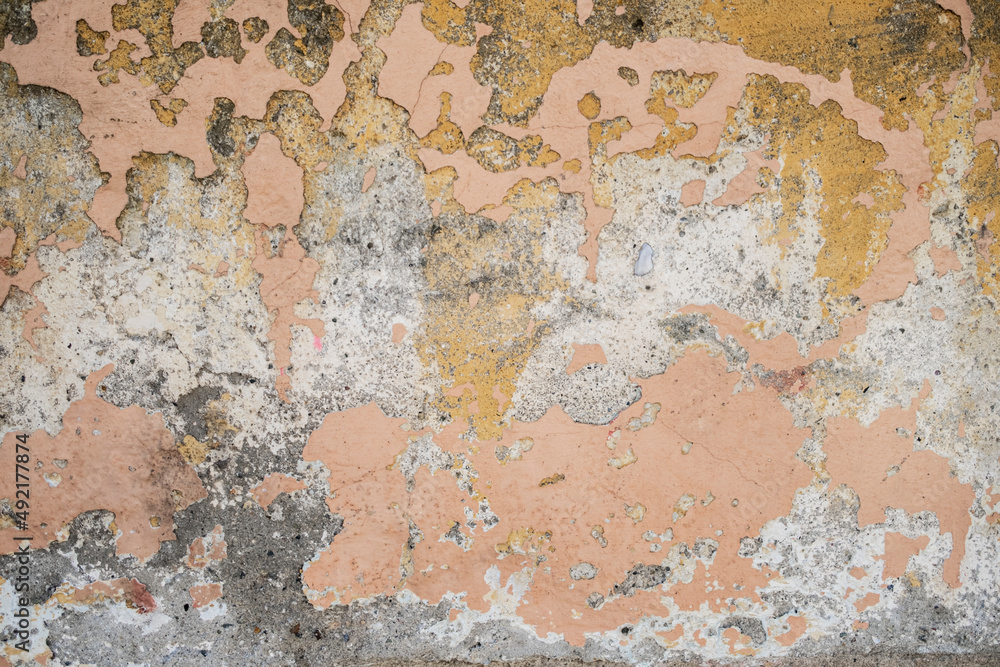 Texture map. Worn, plaster and paint peeled off. concrete blank wall. Texture map. Background. Copy Space Texture map. Worn, plaster and paint peeled off. concrete blank wall. Texture map. Background. Copy Space