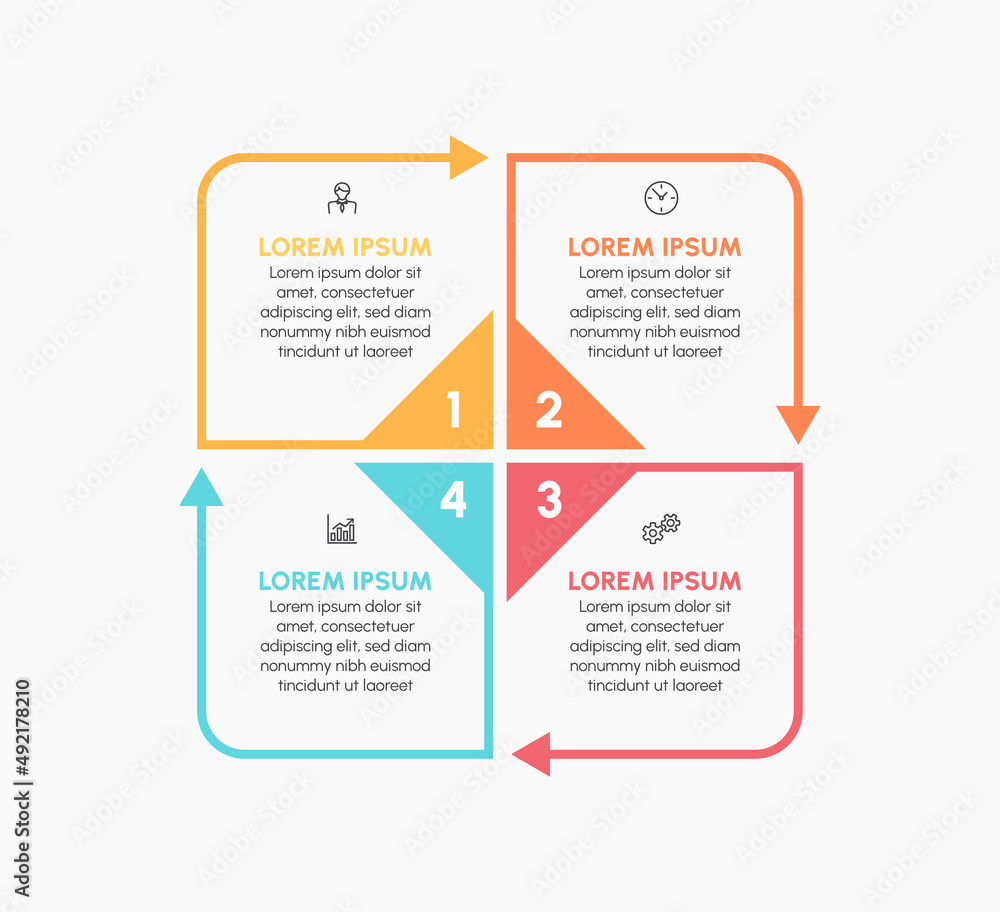 Business circle infographic timeline icons designed for abstract background template milestone element modern diagram process technology digital marketing data presentation chart Vector Business circle infographic timeline icons designed for abstract background template milestone element modern diagram process technology digital marketing data presentation chart Vector
