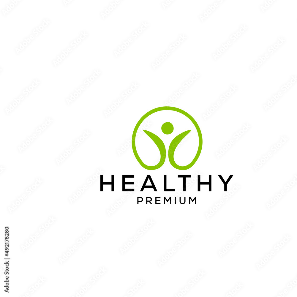 Green Health logo vector icon illustration design Premium Vector Green Health logo vector icon illustration design Premium Vector